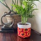 Crimson Fabric Pot Cover