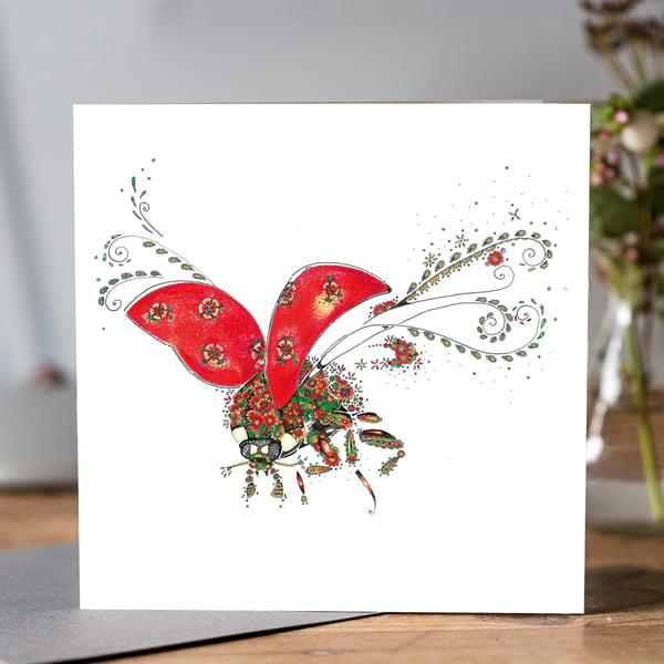 Ladybird greeting card