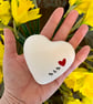 Ceramic heart pebble - Mam - Image 3