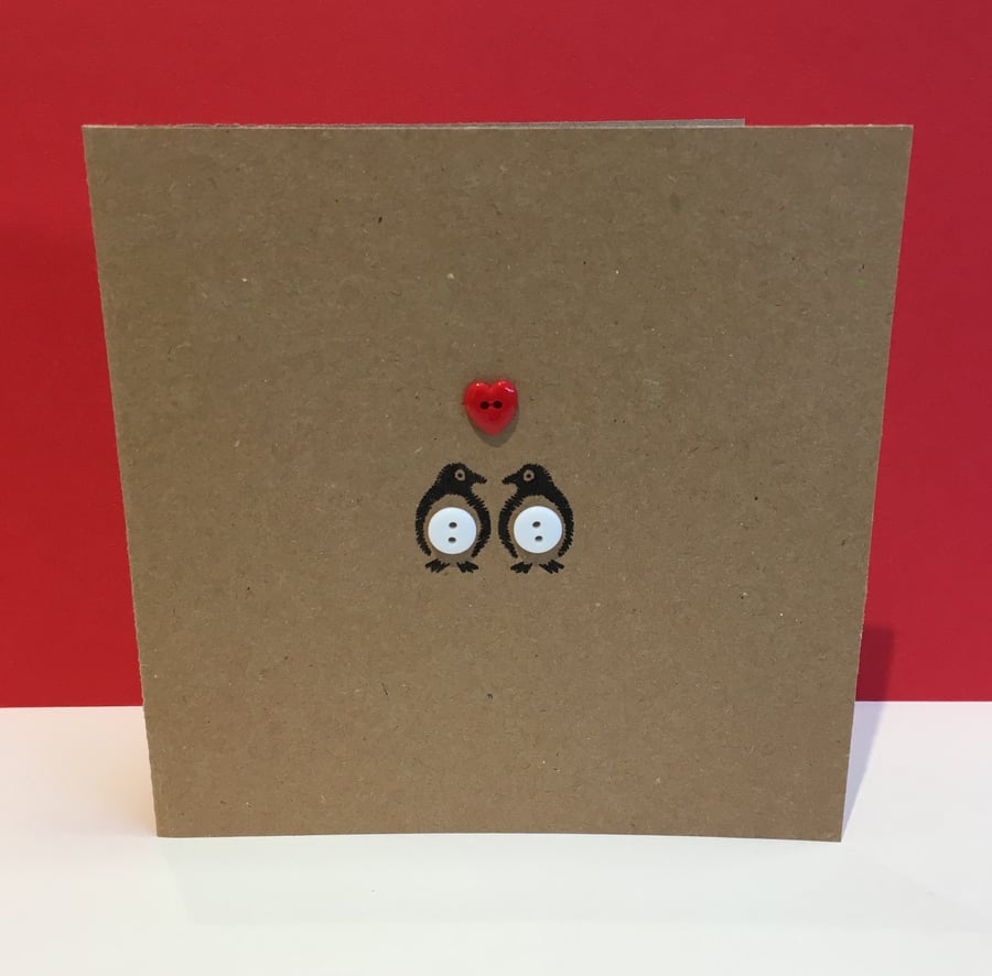 Penguin Valentine's Day Card