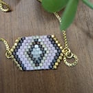 Violet- Miyuki bracelet 