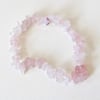 DESTASH:  Rose Quartz Chip Bracelet