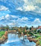 A5 Blank Greeting Card 14th February 2026 Norfolk Creek View  - Image 1