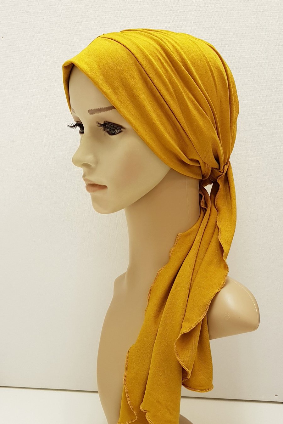 Chemo head wear, turban with ties, head snood, head scarf, tichel