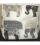 Door Stop Grey Elephants Unfilled - Image 3