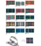 Tartan Shoe Clips - Scottish Highland Clan Plaid Ribbon Ruffle  - Image 2