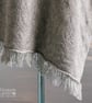 Seashore Merino Textured Women's Poncho - Mist Grey.  - Image 3