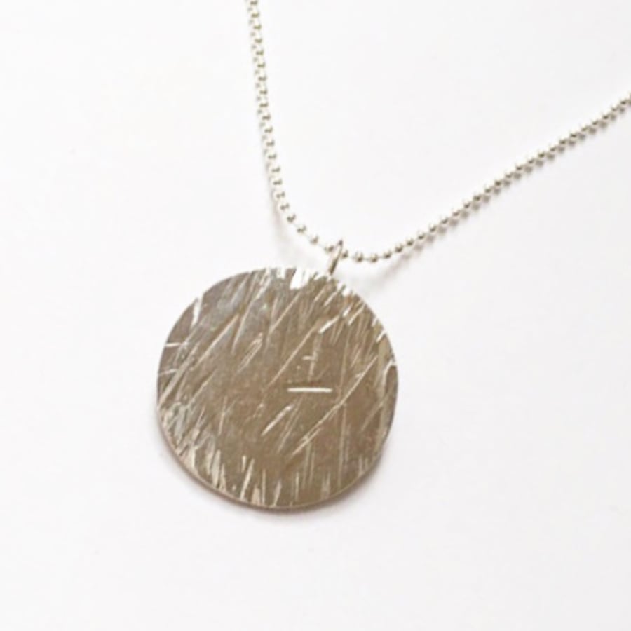 Sterling silver Meadow pendant with chain