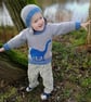 Dinosaur Child's Sweater and Hat - Brontosaurus - Digital Knitting Pattern - Image 5