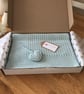 New Handmade Baby Blanket – Seafoam – Bamboo & Cotton Blend