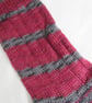 Hand-cranked Knitted Ribbed Wool Socks Size 6 to 7 - Image 4