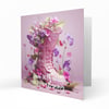 Personalised Birthday Card, Female, 30th, 40th, 50th, 60th, Wellies C185