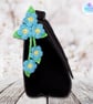 Forget me not flower bag charm. Forget me not keyring. - Image 5