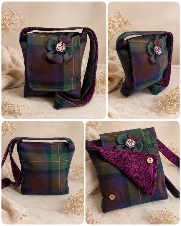 Isle of Skye Tartan crossbody bag