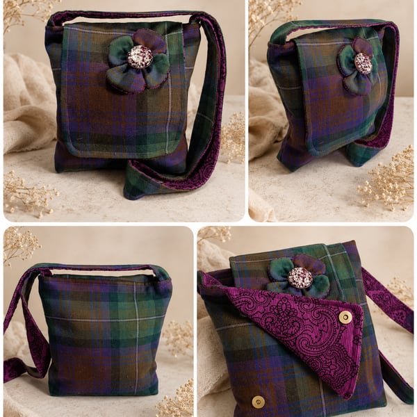 Isle of Skye Tartan crossbody bag