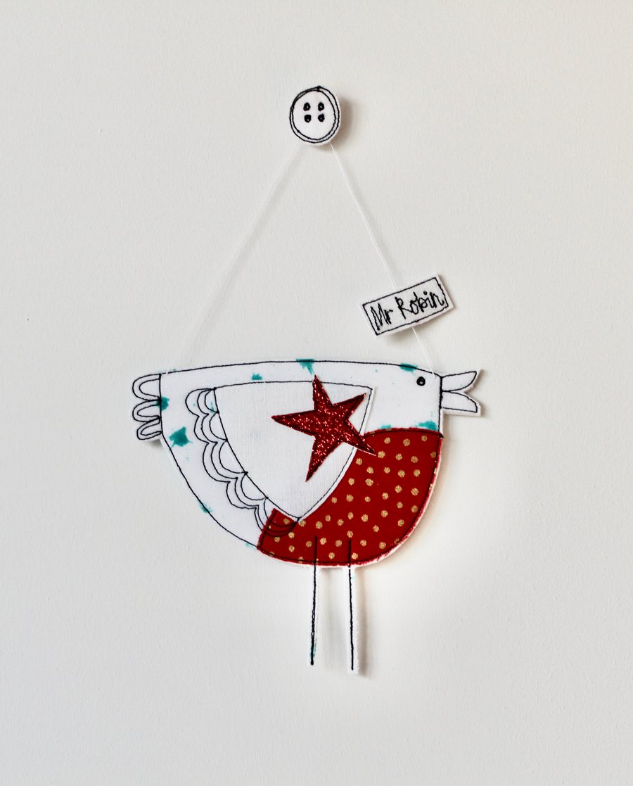 Special Order for Sherry - 'Mr Robin' - Hanging Decoration