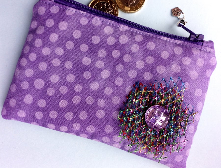  Purple Coin Purse 68E