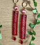 Astarion Approves Vampire Earrings - Glitter Gamer Drop Dangle Huggies