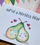 Perfect pair card, Valentines card, Friendship card, Anniversary card, Love pun - Image 4