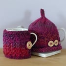 Two Cup Teapot & Mug Cosy Set