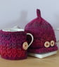 Two Cup Teapot & Mug Cosy Set