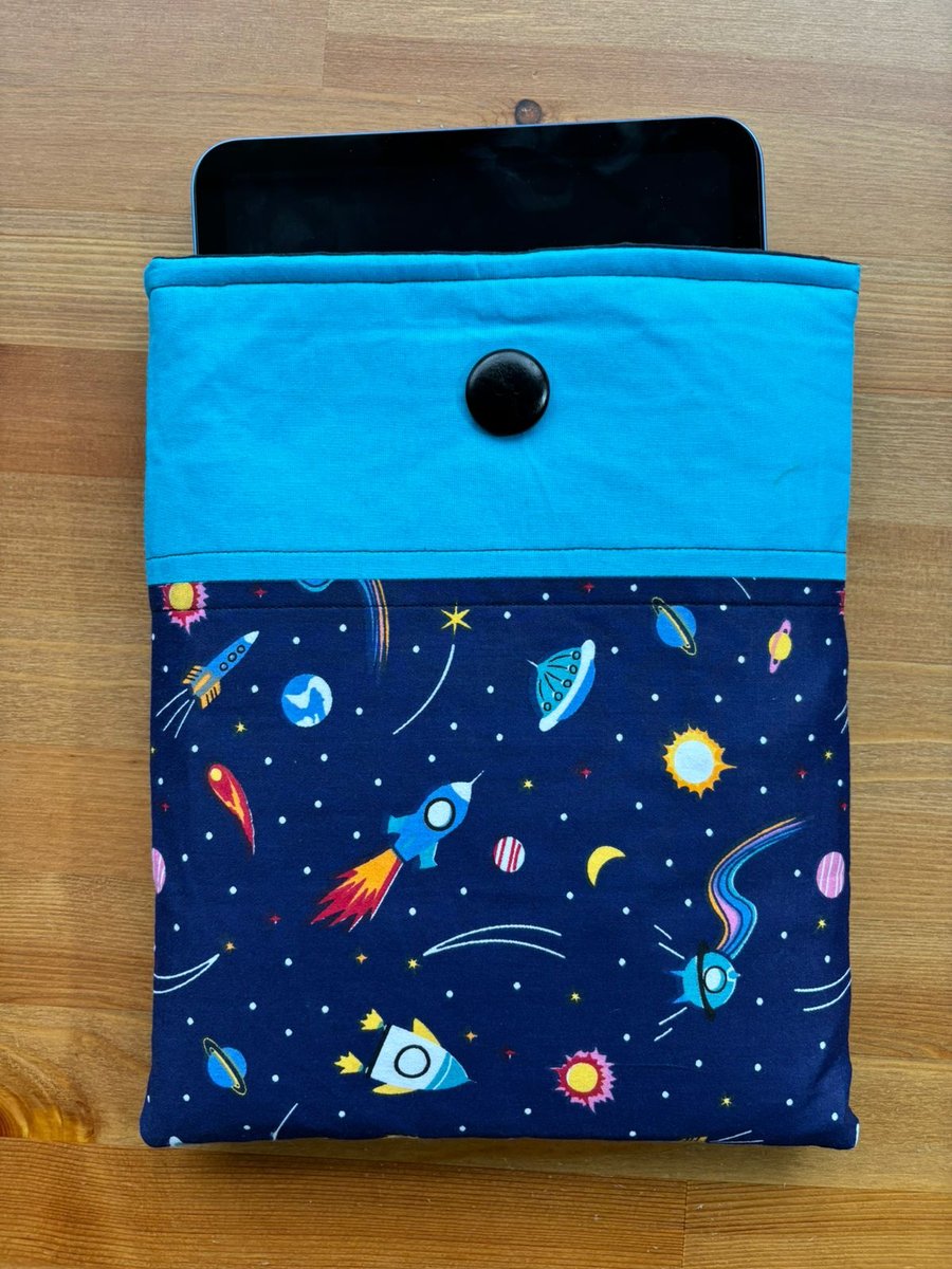 Space fabric iPad or book case