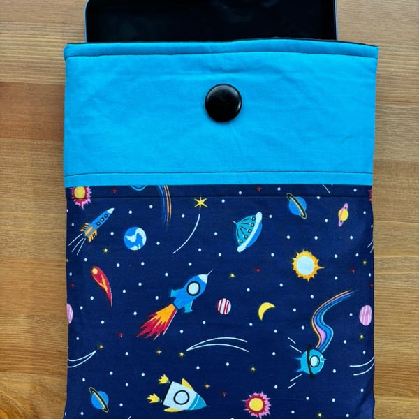 Space fabric iPad or book case