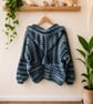 Hooded Crochet Cardigan Jacket One Size 