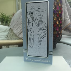 Congratulations sophisticated couple card