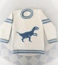 Knitting Pattern for a Velociraptor on a Sweater.  Digital Pattern - Image 2