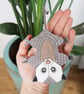 Hanging opossum plant decoration, crazy plant lady gift, cute animal decor. - Image 2