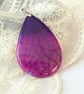 Pink and purple agate pendant necklace - Image 5