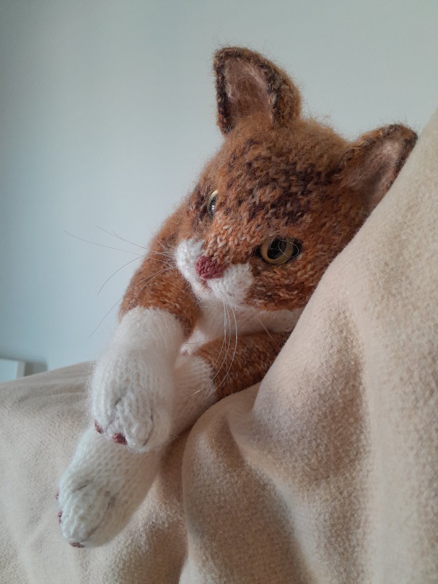 Tortoiseshell Cat, dotpebblesknits design