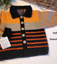 SALE Baby Boy's Soft Cosy Hand Knitted Cardigan 9-18 months size - Image 2