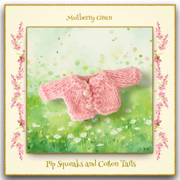 Pip Squeaks and Cotton Tails Fluffy Pink Cardigan 