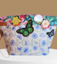 Upcycled Floral Butterfly Storage Basket  - Image 1