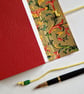 Florentine Red Leather Hand Bound Notebook, Journal or Sketchbook, A6 - Image 8