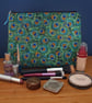 Peacock Feather Multi Purpose Zipper Bag with Matching Small Pouch - Image 2