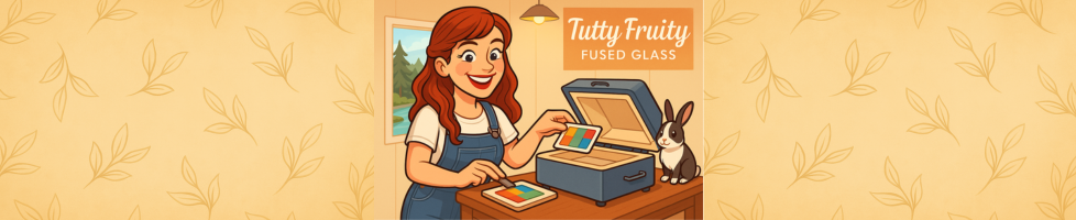 Tutty fruity fused glass                       .