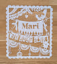 Large Bespoke Custom Personalised Handmade Banner Bunting Papercut - Image 8