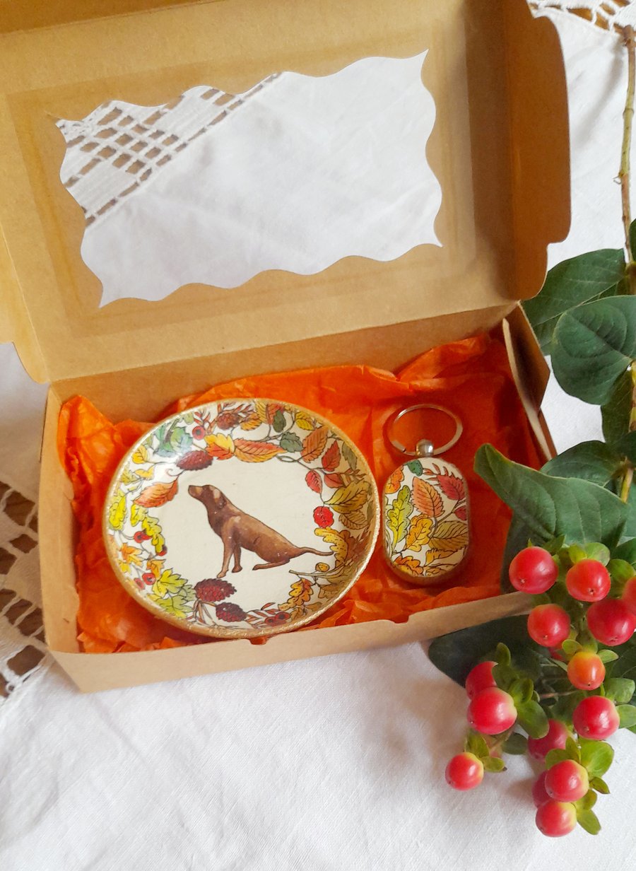 Emma Bridgewater Design Clay trinket dish &matching keyring FREE DELIVERY 