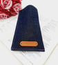 Denim glasses case with purple lining and a chrome popper.   - Image 5