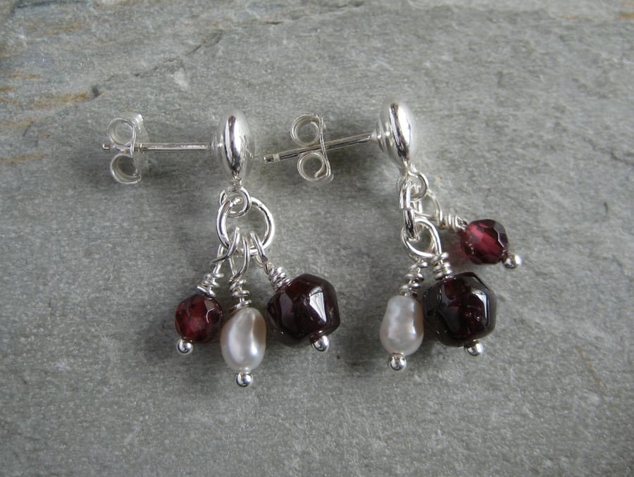 silver earrings