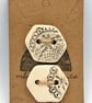 Large Lace Ceramic buttons  - Image 3