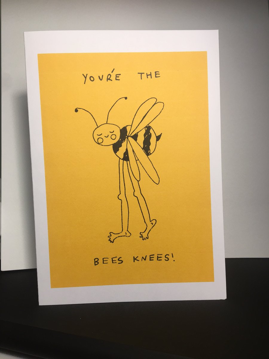 You're the bees knees greetings card
