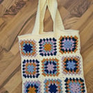 Handmade crocheted tote bag