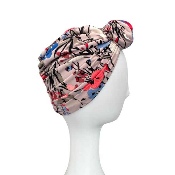 Turbans for Women, Colourful Hair Turban, Front Knot Turban, Jersey Turban