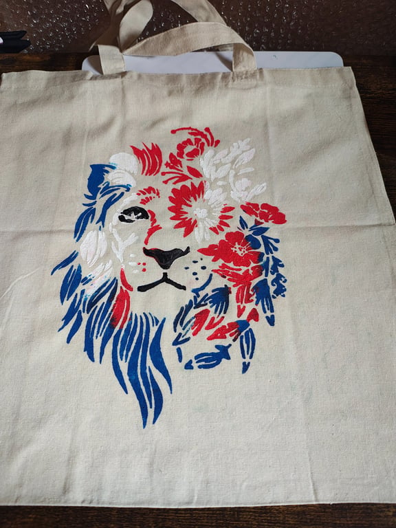 Hand painted tote bags 