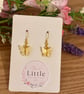 Yellow Butterfly Dangle Earrings, Acrylic Butterfly Charms, Handmade Jewellery  - Image 4