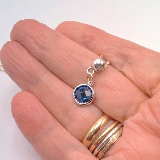 925 Silver Necklace With A Cubic Zirconia Pendant, Gift for Her, Custom Make